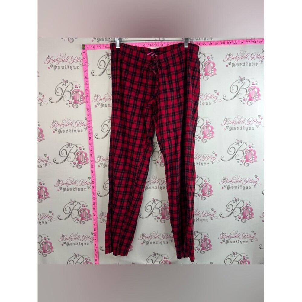 La SENZA pants pj plaid picnic gingham Red and Black Plaid Lounge Pants